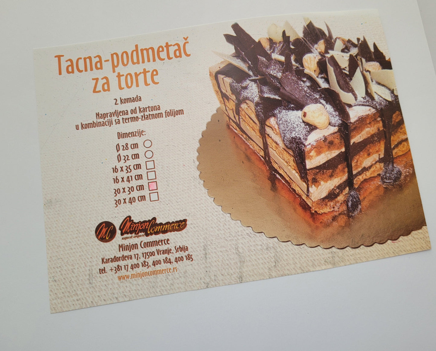 Tacna karton 30*30cm