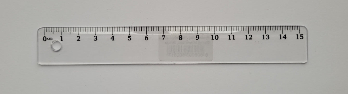 Lenjir PVC 15cm
