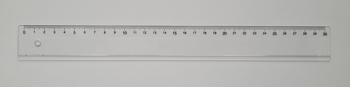 Lenjir 30cm PVC