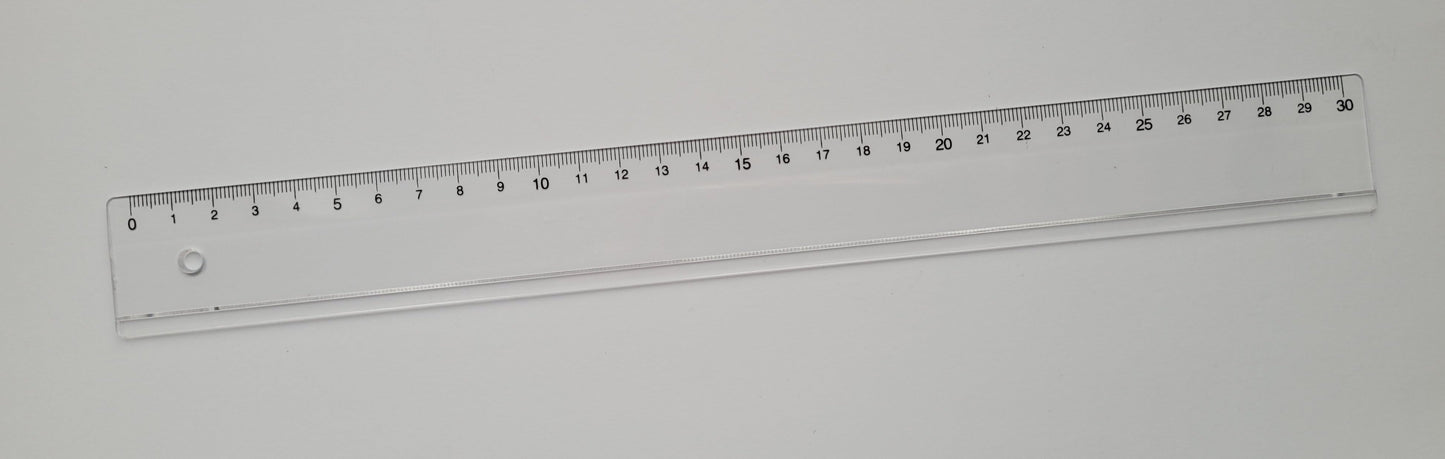 Lenjir 30cm PVC