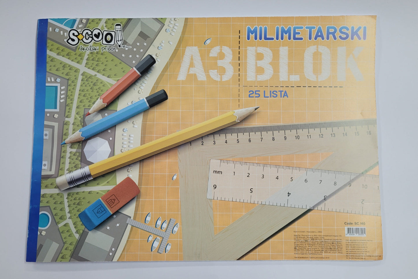 Milimetarski blok A/3 S-cool