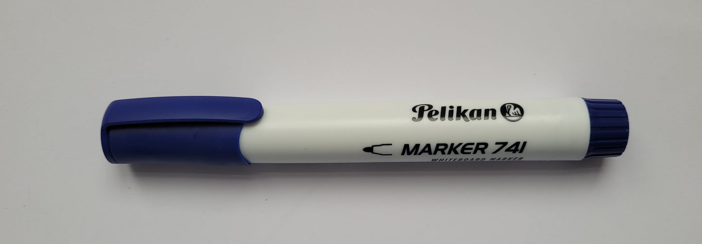 Marker 1/1 bela tabla Pelikan - plavi