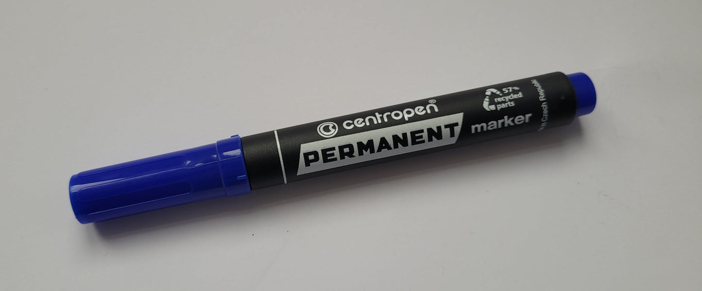 Marker Centropen s kosim vrhom - plavi