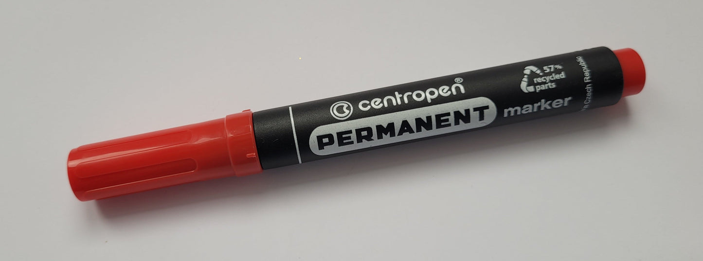 Marker Centropen s oblim vrhom - crveni