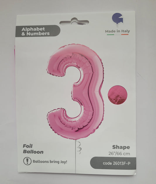 Balon Grabo folija broj tri - 3