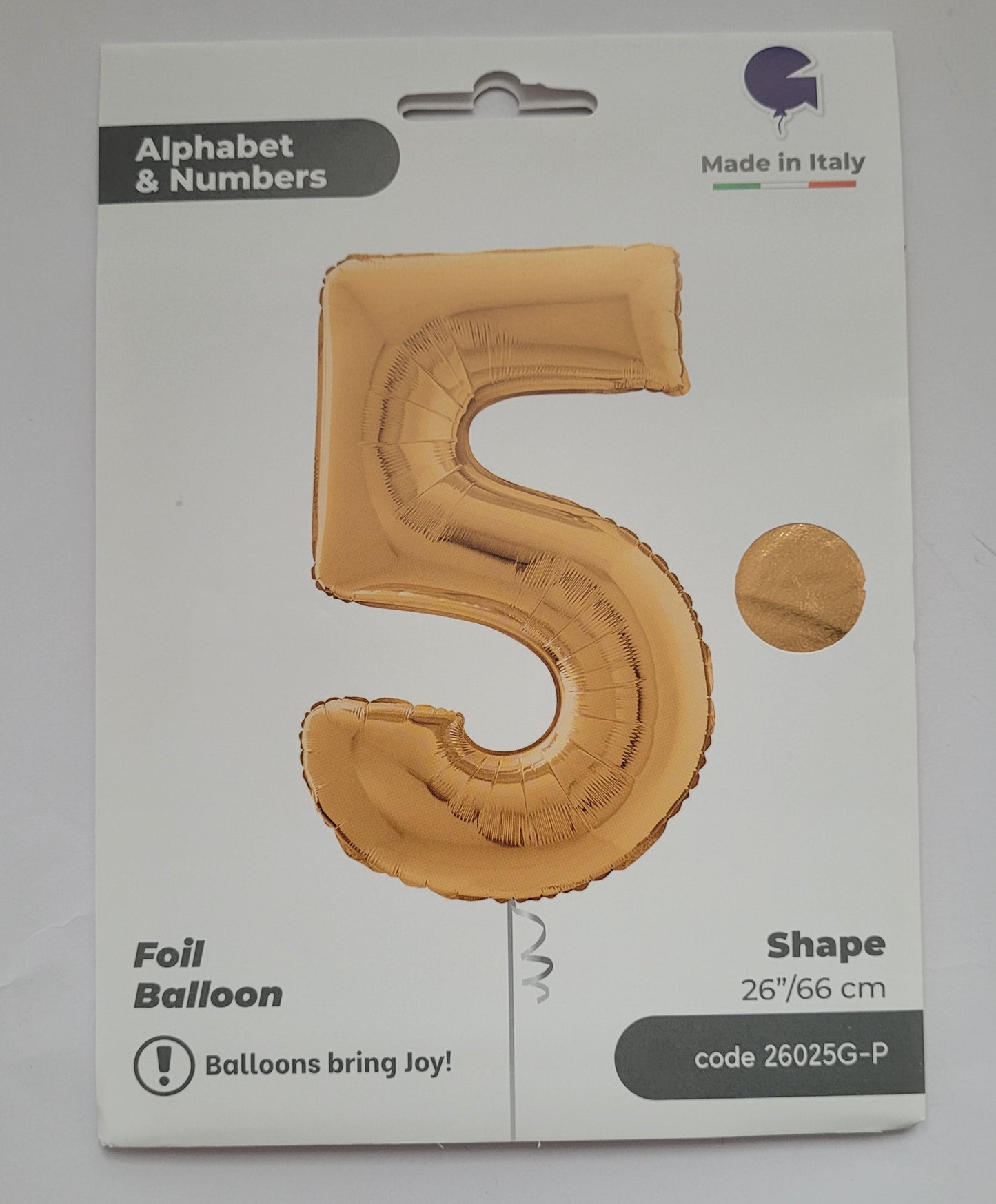 Balon Grabo folija broj pet - 5
