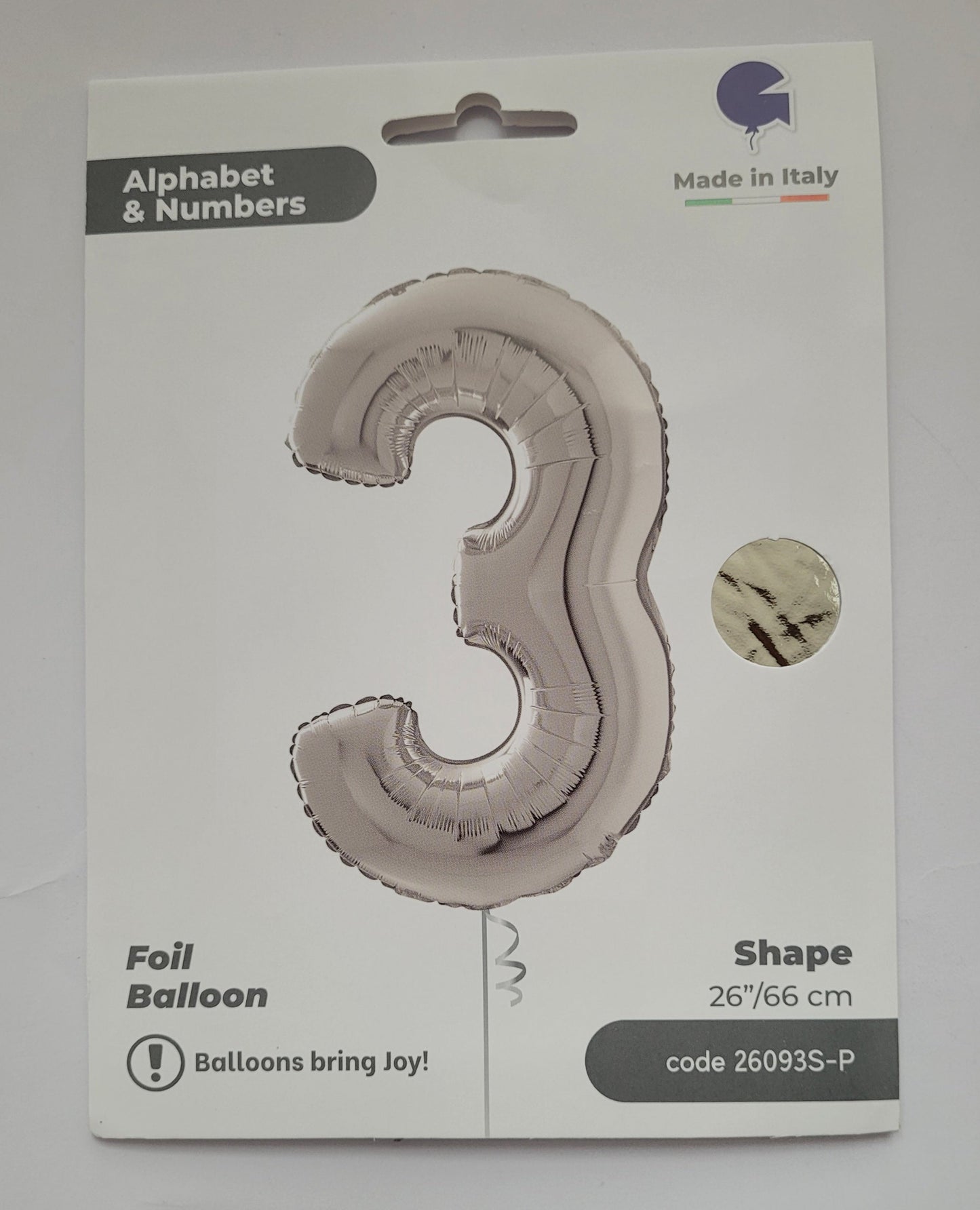 Balon Grabo folija broj tri - 3