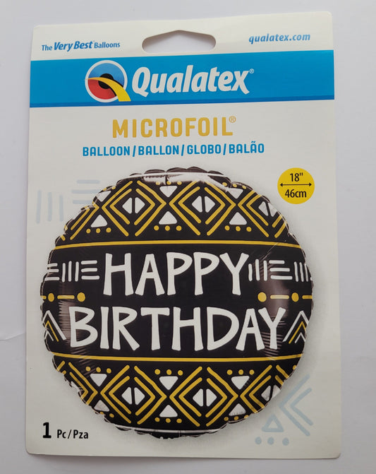 Qualatex folija balon - Happy birthday - 18