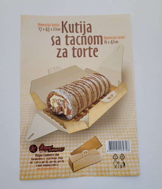 Kutija sa tacnom za torte