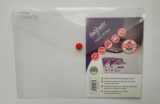 Koverat A/5 PVC dugme Snopake