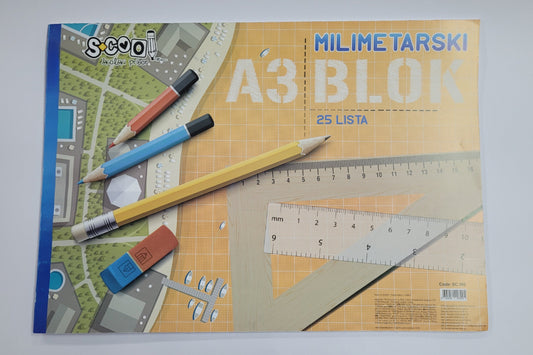 Milimetarski blok A/3 S-cool