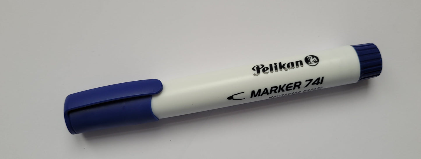 Marker 1/1 bela tabla Pelikan - plavi
