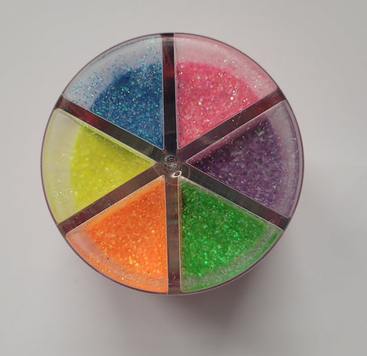 Glitter u čaši 6 neon boja