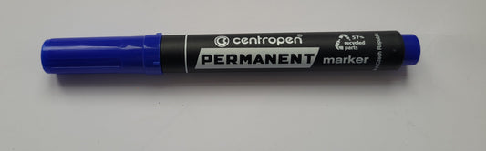 Marker Centropen s kosim vrhom - plavi