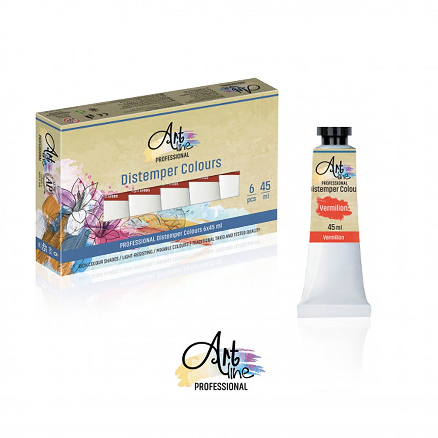 Tempera 1/1 45ml Art - Vermilion