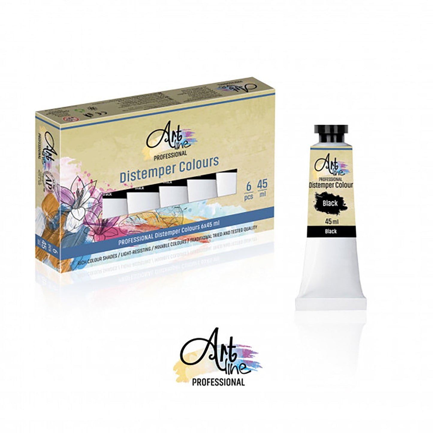 Tempera 1/1 45ml Art - Black