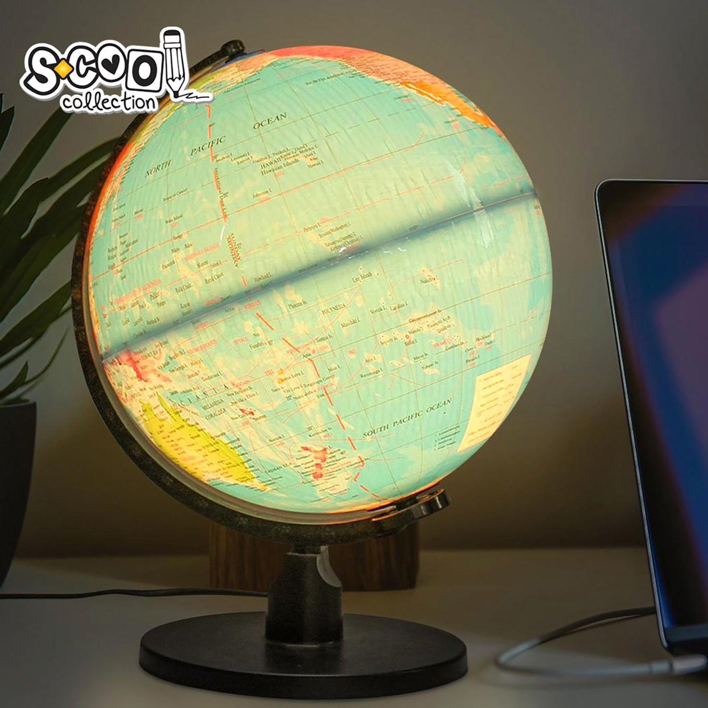 Globus 32cm PVC svetleći